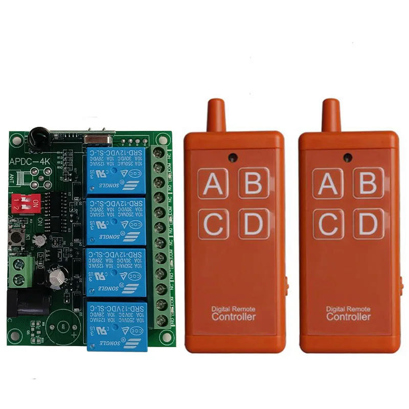 433MHz DC 12V 24V 4CH rf пульт дистанционного управления Переключатель Беспроводной релейный приемник контроллер usb Перезаряжаемый для гаража двери свет лампа
433MHz DC 12V 24V 4CH rf пульт дистанционного управления Переключатель Беспроводной релейный приемник контроллер usb Перезаряжаемый для гаража двери свет лампа