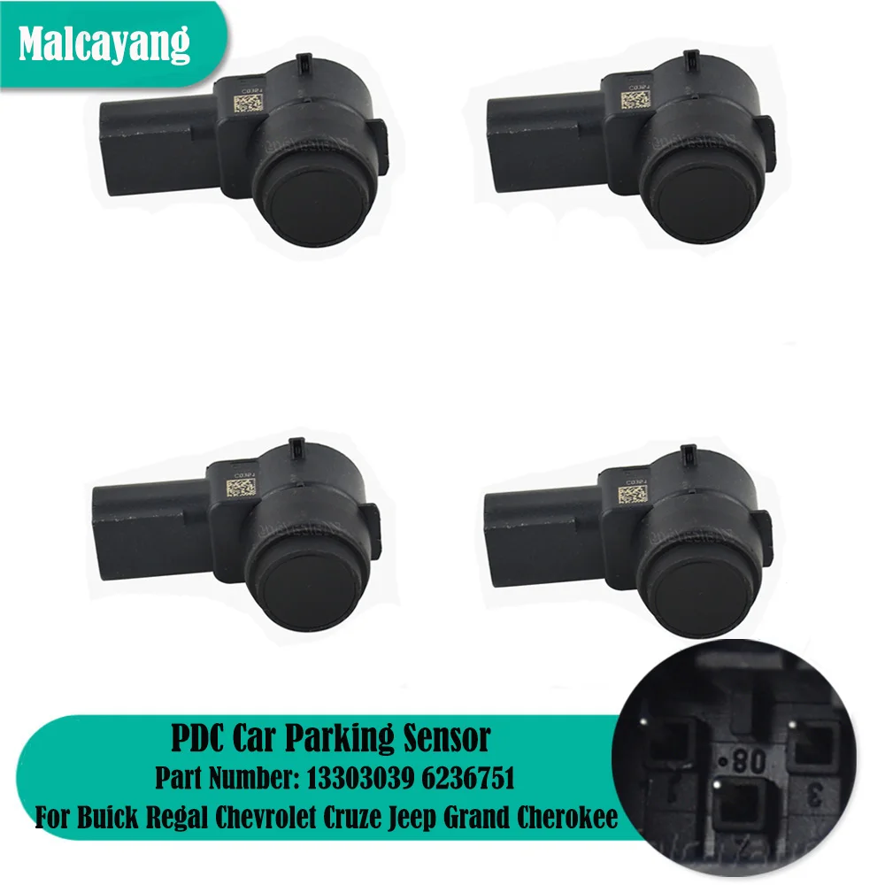 

Auto Parts 4pcs PDC Parking Assistance Ultrasonic Sensor For Buick Regal Chevrolet Cruze Jeep Grand Cherokee 13303039 6236751