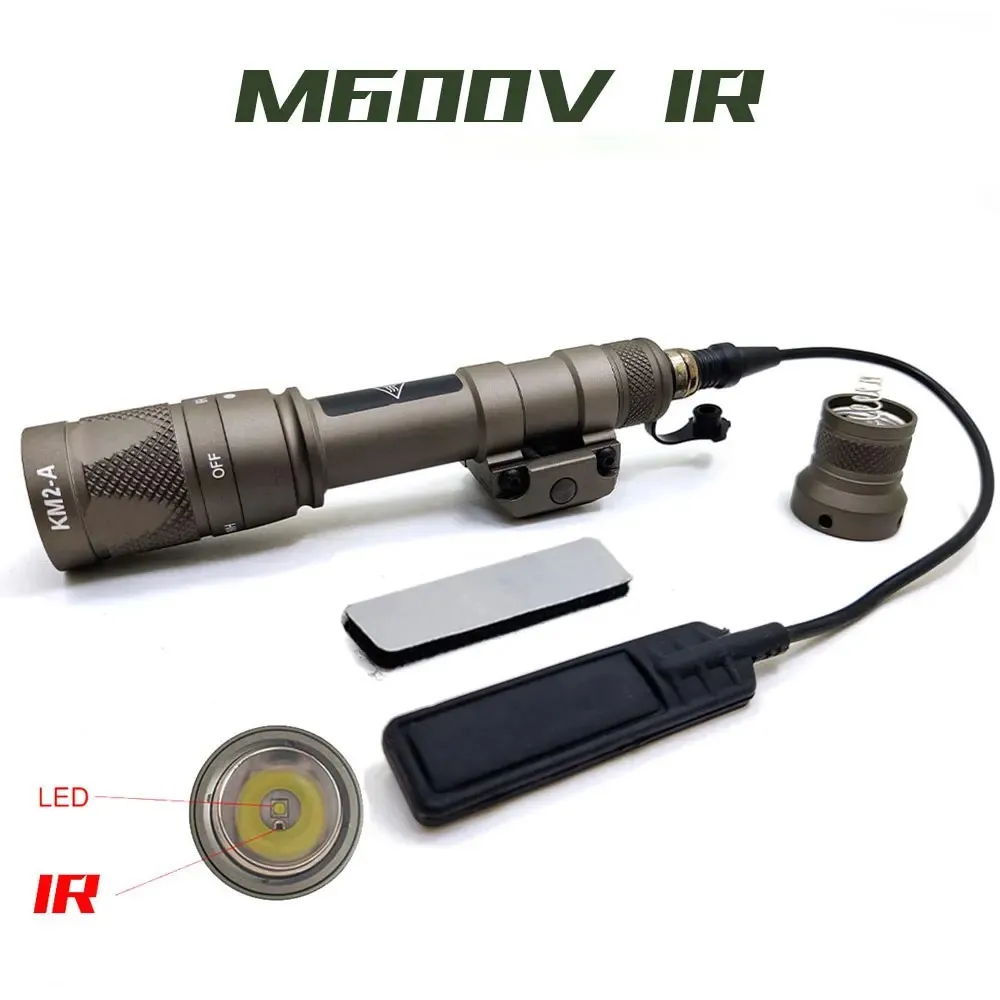 Tactical M600V IR Flashlight LED Light And IR Infrared Output 600 Lumens Scout Light for Outdoor Weapon
Tactical M600V IR Flashlight LED Light And IR Infrared Output 600 Lumens Scout Light for Outdoor Weapon