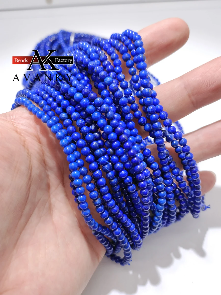 3A Natural Lapis Lazuli Stone Crystal Three Laps Necklace For Women Girl Birthday Gift Fresh Bracelets Fashion Jewelry 3 4mm
3A Natural Lapis Lazuli Stone Crystal Three Laps Necklace For Women Girl Birthday Gift Fresh Bracelets Fashion Jewelry 3 4mm