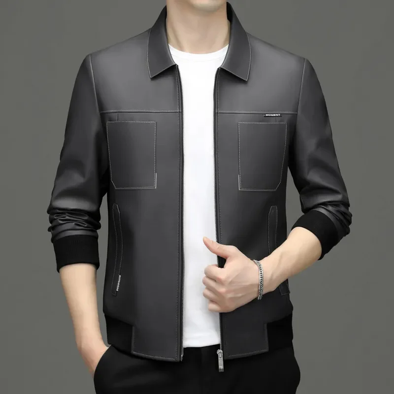 Autumn Leather Jacket Men's 2024 New Imitation Sheepskin Pu American Retro Motorcycle Wrapping Waterproof
Autumn Leather Jacket Men's 2024 New Imitation Sheepskin Pu American Retro Motorcycle Wrapping Waterproof