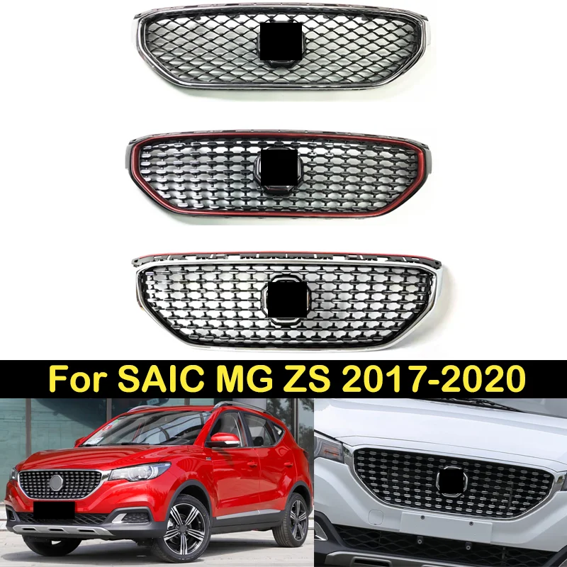 

DECHO Front Bumper Grill Mask Radiator Grille Medium net For SAIC MG ZS 2017 2018 2019 2020 Racing Grills AUTO GRILLE