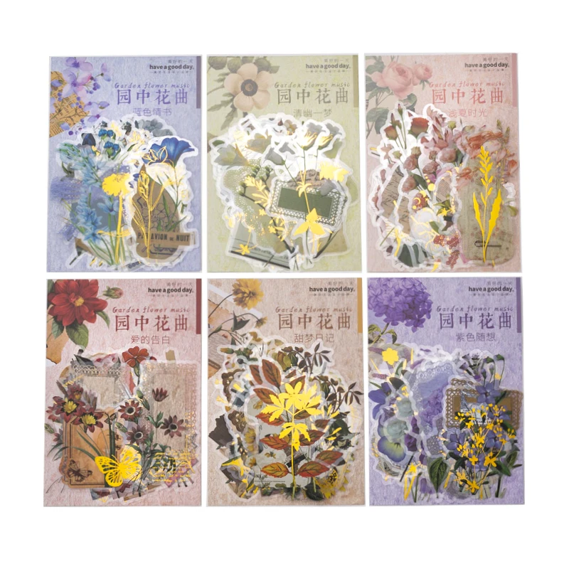 30 Packs wholesale Sticker pack foil small fresh plant flowers garden flower song series handbook decorative stickers 6 models
30 Packs wholesale Sticker pack foil small fresh plant flowers garden flower song series handbook decorative stickers 6 models