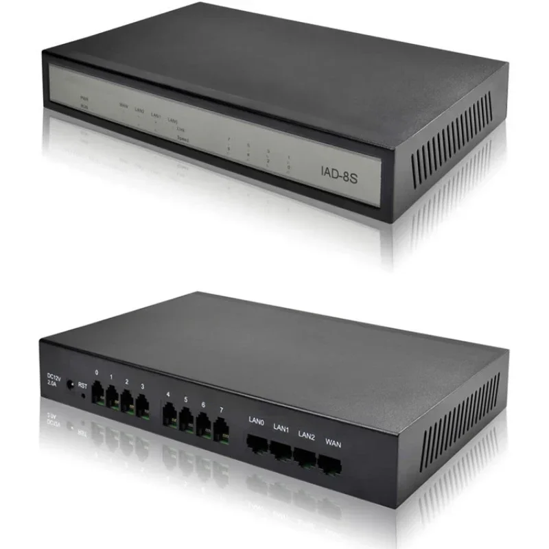 8-портовый голосовой шлюз IAD-8S, 8-канальный FXS, voip-сетевой телефонный шлюз с SIP-протоколом
8-портовый голосовой шлюз IAD-8S, 8-канальный FXS, voip-сетевой телефонный шлюз с SIP-протоколом
