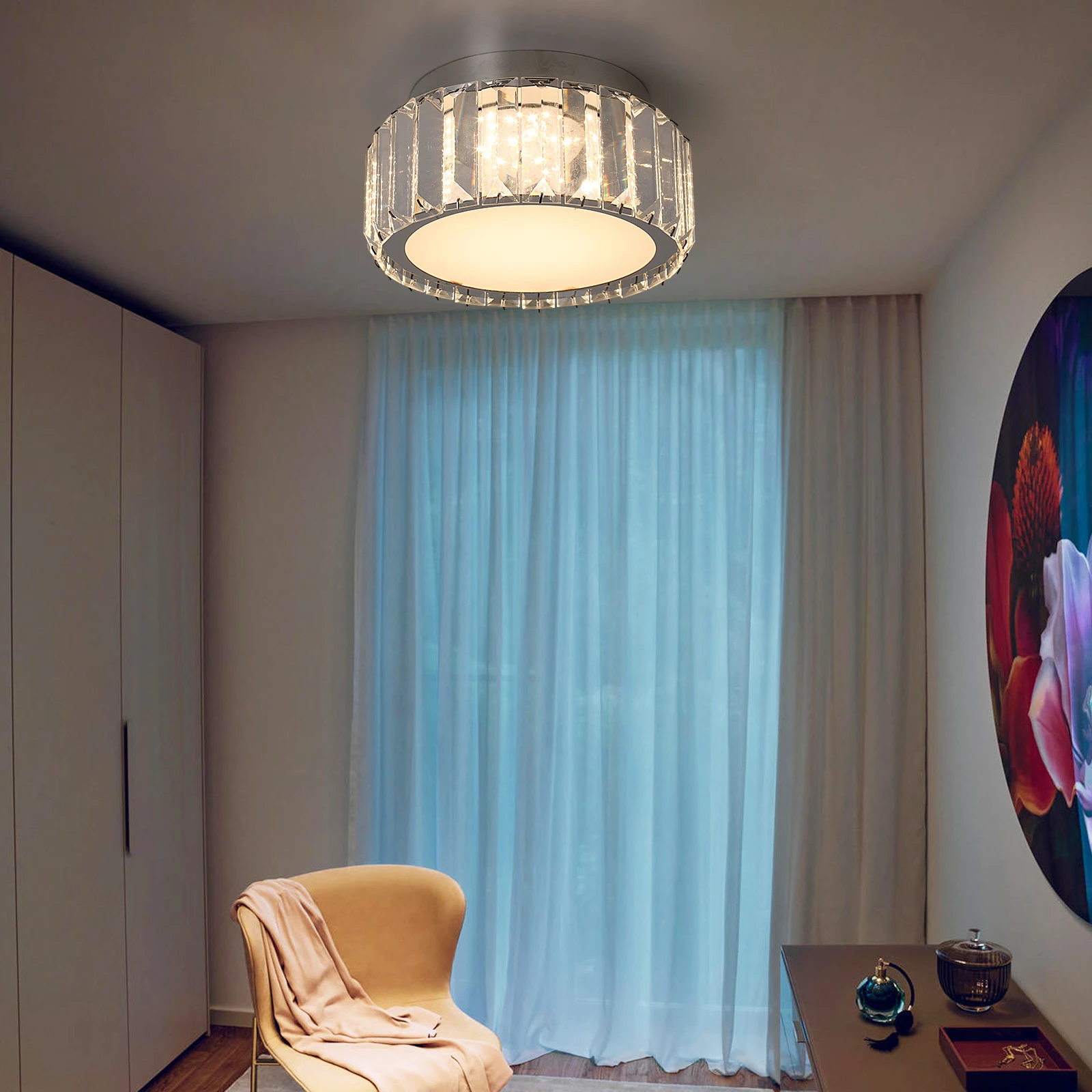Crystal LED Ceiling Lamp K9 Living Room Stainless Steel Chandelier Luminaire For Hallway Aisle Plafon Lustres Lighting Fixtures Crystal LED Ceiling Lamp K9 Living Room Stainless Steel Chandelier Luminaire For Hallway Aisle Plafon Lustres Lighting Fixtures