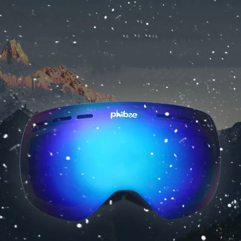 

New 2024 Ski Goggles Double Layers Anti-Fog Snow Snowboard Glasses Snowmobile Eyewear Outdoor Sport Mountaineering Ski Googles