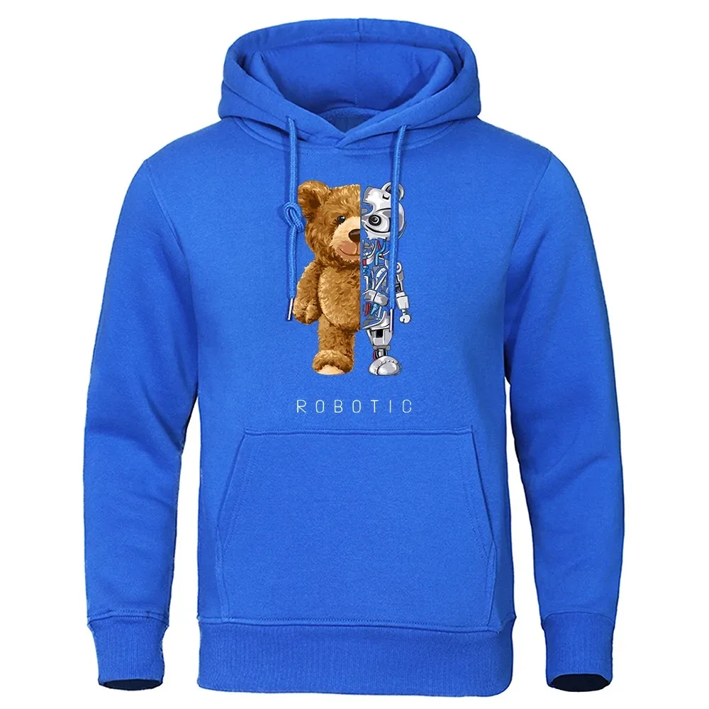 New Funny Teddy Bear Robot Hoodie Robotic Bear Clothing Casual Hooded Men Fashion Sweatshirts Fleece Oversized Loose Streetwear
New Funny Teddy Bear Robot Hoodie Robotic Bear Clothing Casual Hooded Men Fashion Sweatshirts Fleece Oversized Loose Streetwear