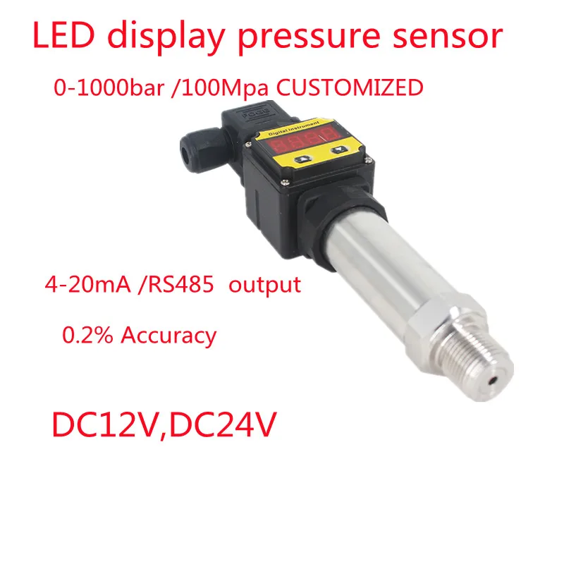 0-250bar 10bar 4-20mA Silicon Pressure Sensor Pressure Transmitter Transducer 4-20ma RS485 Modbus Air Compressor Instruments
0-250bar 10bar 4-20mA Silicon Pressure Sensor Pressure Transmitter Transducer 4-20ma RS485 Modbus Air Compressor Instruments