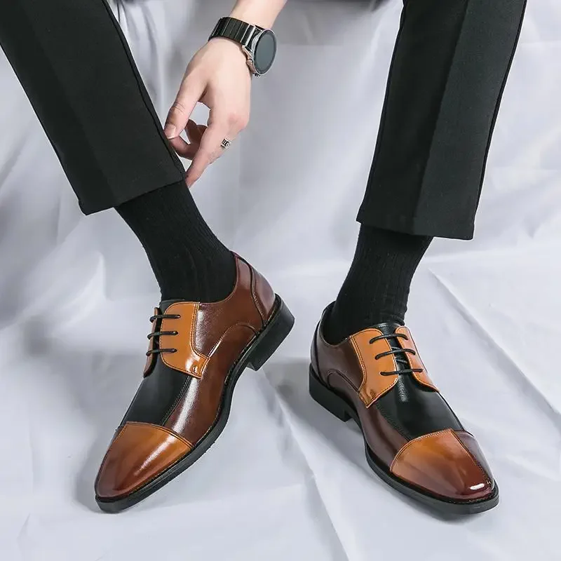 Leather Shoes Men's Party Korean-Style British Casual Black Leather Shoes Business Formal Wear Bridesmaid Suit
Leather Shoes Men's Party Korean-Style British Casual Black Leather Shoes Business Formal Wear Bridesmaid Suit