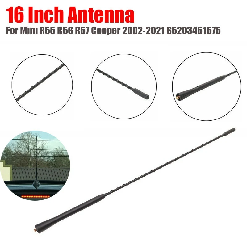 16-дюймовая автомобильная антенна Mast (AM - FM) для Mini R55 R56 R57 Cooper 2002-2021 65203451575
16-дюймовая автомобильная антенна Mast (AM - FM) для Mini R55 R56 R57 Cooper 2002-2021 65203451575