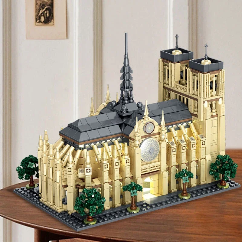 1757PCS Notre Dame De Paris Modular Buildings with Light MOC Architecture Splicing Assembly Building Blocks Brick Puzzle Toys 1757PCS Notre Dame De Paris Modular Buildings with Light MOC Architecture Splicing Assembly Building Blocks Brick Puzzle Toys