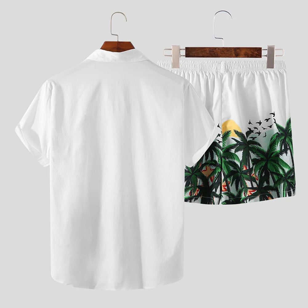 Beach Shorts Men Hawaiian Set Beach Shorts Suits Button Shirt Loose Casual Print Design Short Sleeve New Coming
Beach Shorts Men Hawaiian Set Beach Shorts Suits Button Shirt Loose Casual Print Design Short Sleeve New Coming