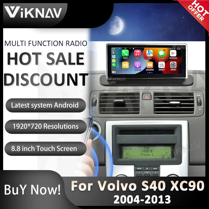 8.8 inch Android Car Stereo Radio For Volvo S40 XC90 2004-2013 Multimedia Player GPS Navigation 4G WIFI 8 Core Head Unit
8.8 inch Android Car Stereo Radio For Volvo S40 XC90 2004-2013 Multimedia Player GPS Navigation 4G WIFI 8 Core Head Unit
