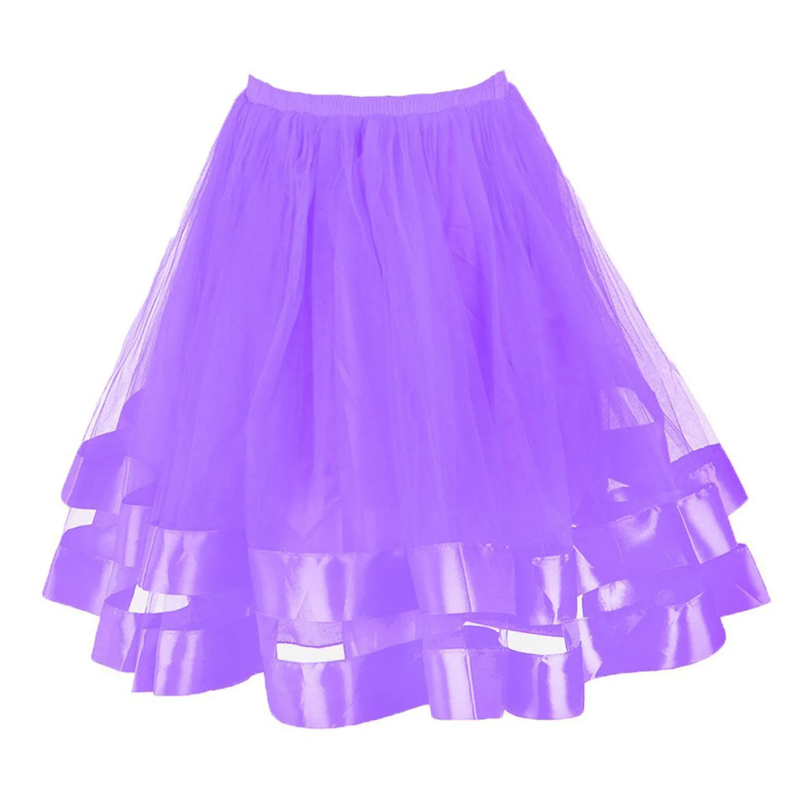 

Women Petticoat Underskirt Layered Tulle Ballet Dance Pettiskirts Swing Tutu Princess Skirt Hippy Cosplay Cute Party Puffy Skirt