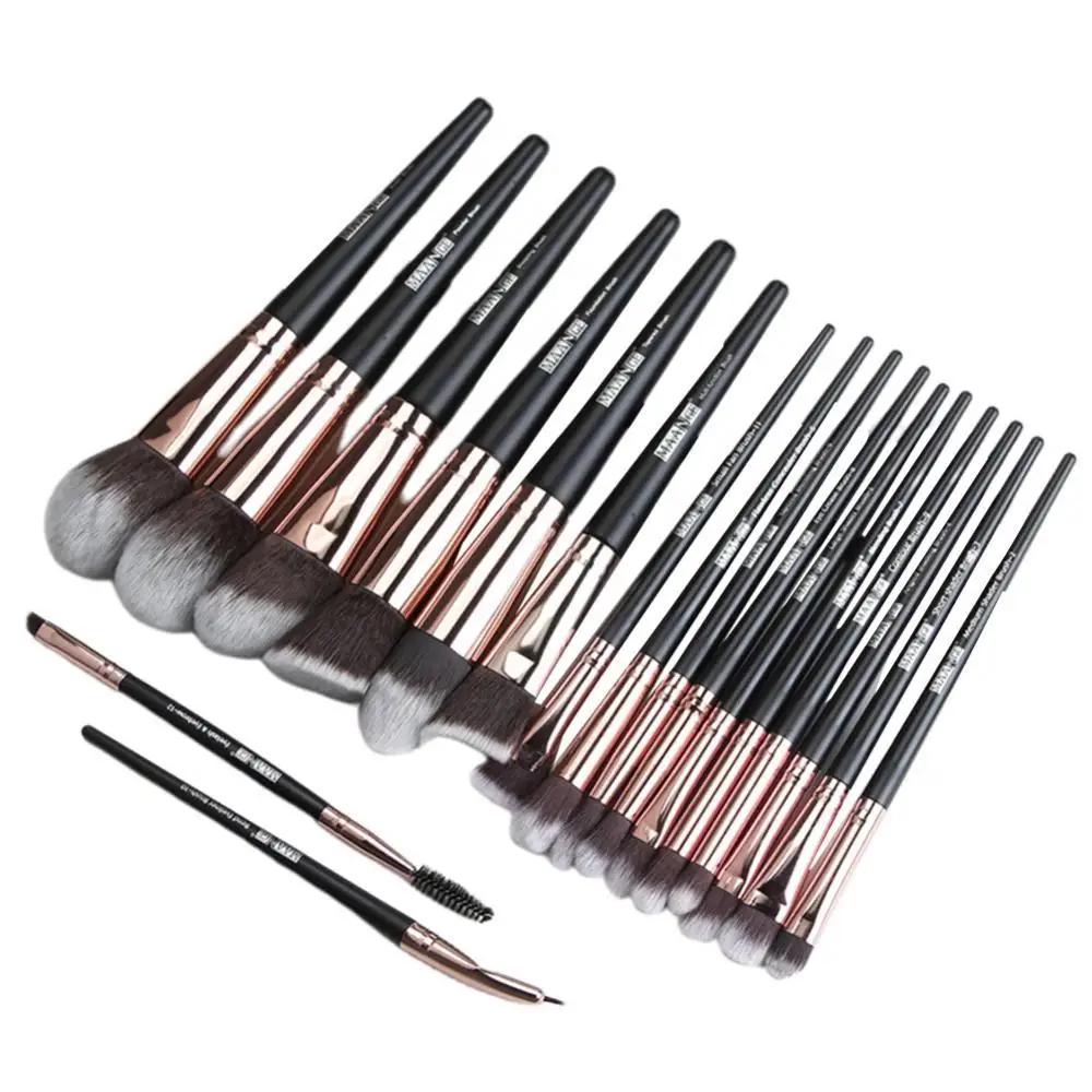 

Makeup Brushes MAANGE 18Pcs Cosmetics Foundation Blending Blush Face Powder Makeup Brushes Set Makeup Tools