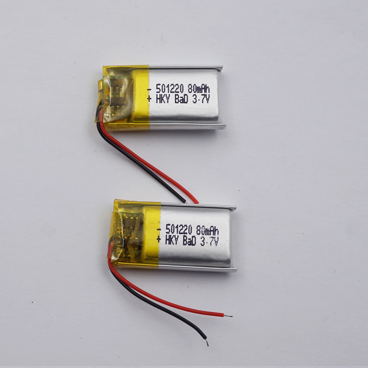 2pcs 3.7V 80 mAh Rechargeable Polymer Li Battery 501220 Lipo For Bluetooth Speaker Headphones GPS Sat Nav Driving Recorder Mp3
2pcs 3.7V 80 mAh Rechargeable Polymer Li Battery 501220 Lipo For Bluetooth Speaker Headphones GPS Sat Nav Driving Recorder Mp3
