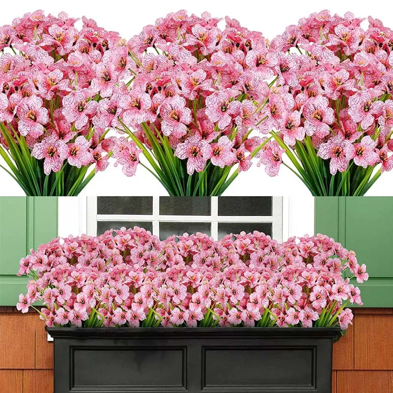 1 Bundle 18Heads Artificial Flowers Violet Outdoor UV Resistant Fake Flowers Bouquet Shrubs Garden Decoration DIY Wedding Party
1 Bundle 18Heads Artificial Flowers Violet Outdoor UV Resistant Fake Flowers Bouquet Shrubs Garden Decoration DIY Wedding Party