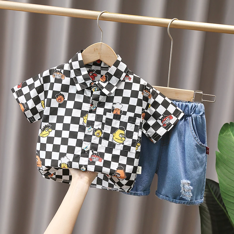 YH-Baby Clothes Toddler Boy Clothes- 0-5 Years Old Summer Short-Sleeved Shorts Suit Baby Printed Shirt Two-Piece Suit
YH-Baby Clothes Toddler Boy Clothes- 0-5 Years Old Summer Short-Sleeved Shorts Suit Baby Printed Shirt Two-Piece Suit
