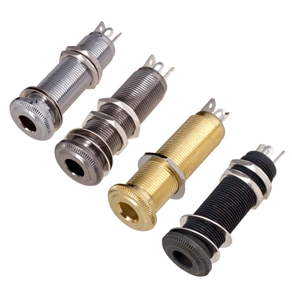 Electric Guitar Bass 6.35mm Socket Stereo 1/4 Inch Output Jacks Socket Plug Brass Ribbed Tube Style Jack Anti-Noisy Guitar Parts
Electric Guitar Bass 6.35mm Socket Stereo 1/4 Inch Output Jacks Socket Plug Brass Ribbed Tube Style Jack Anti-Noisy Guitar Parts
