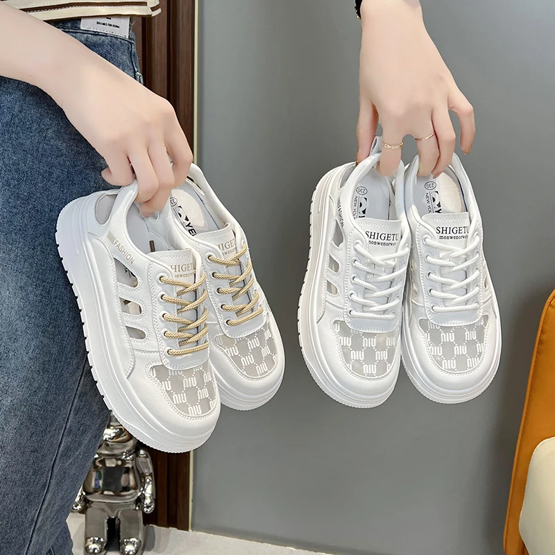 Mesh panel shoes, small white shoes, women's casual shoes, versatile students' shoes, tide shoes, lines, not tired and comfortab
Mesh panel shoes, small white shoes, women's casual shoes, versatile students' shoes, tide shoes, lines, not tired and comfortab