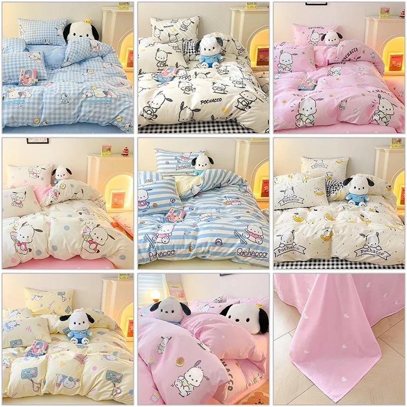 Постельное белье Sanrio kawaii с аниме-героями, четырёхкомпонентная модель, милая мягкая теплая простыня для дома и общежития, набор из четырех предметов
Постельное белье Sanrio kawaii с аниме-героями, четырёхкомпонентная модель, милая мягкая теплая простыня для дома и общежития, набор из четырех предметов