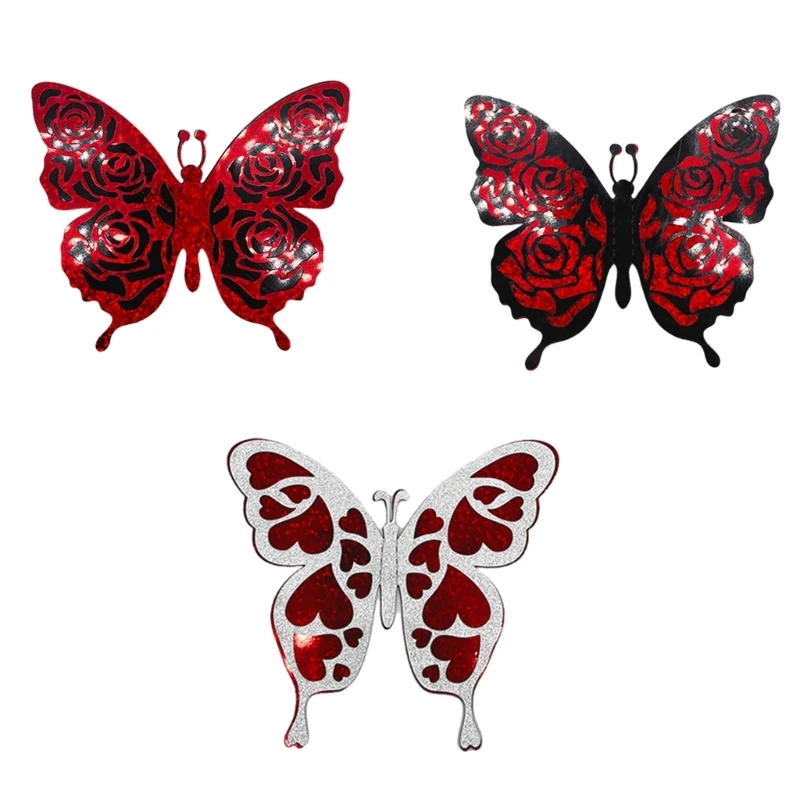 

6pcs Butterfly Wall Decals 3D Butterflies Decor for Wall Sticker Removable Stickers Kids Room Bedroom Home dropshipping