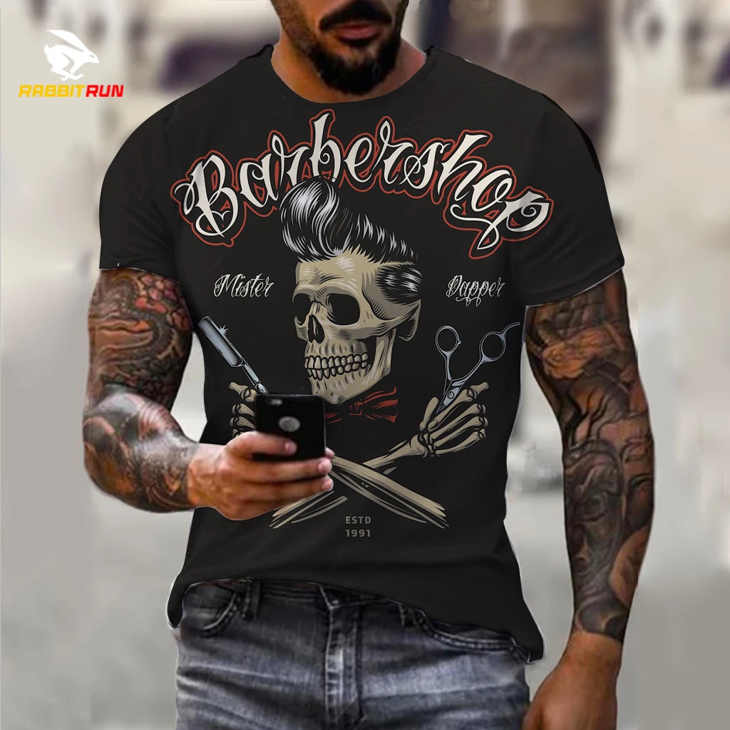 Fashion Trendy Barber Men's T-Shirt 3D Print Casual Short Sleeve Harajuku Tops Oversized Clothing Summer Man's Streetwear Tees
Fashion Trendy Barber Men's T-Shirt 3D Print Casual Short Sleeve Harajuku Tops Oversized Clothing Summer Man's Streetwear Tees