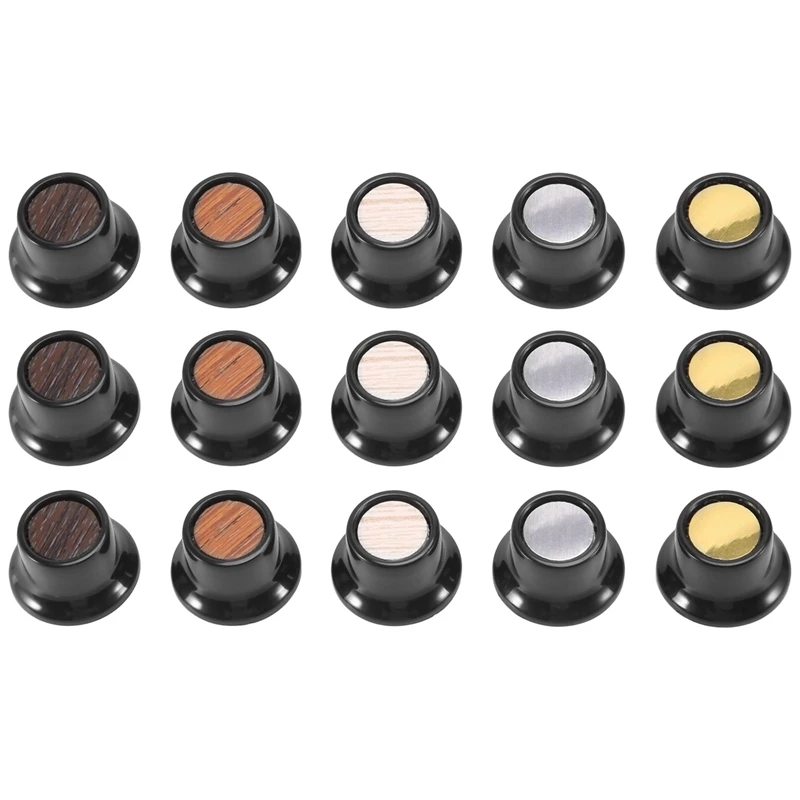 15Pcs Aluminum Guitar Tone And Volume Speed Control Knobs Top Hat For Lp Electric Guitar Replacement Buttons
15Pcs Aluminum Guitar Tone And Volume Speed Control Knobs Top Hat For Lp Electric Guitar Replacement Buttons