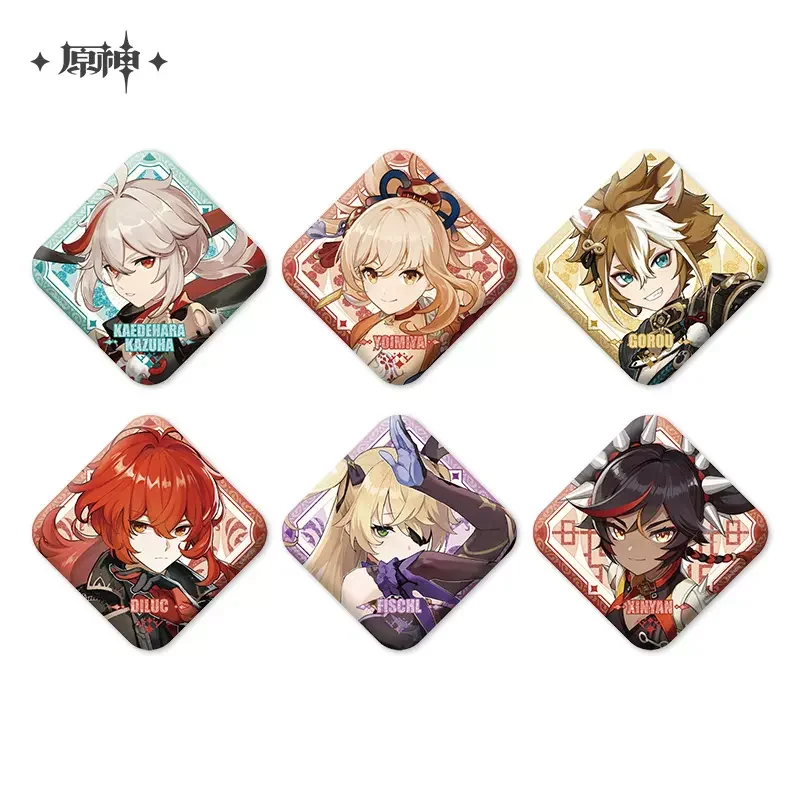 Sunsyea Genshin Impact Official Merch miHoYo Original Authentic Theme Series Badge Kauzha Yoimiya Gorou Fischl Xinyan Diluc
Sunsyea Genshin Impact Official Merch miHoYo Original Authentic Theme Series Badge Kauzha Yoimiya Gorou Fischl Xinyan Diluc