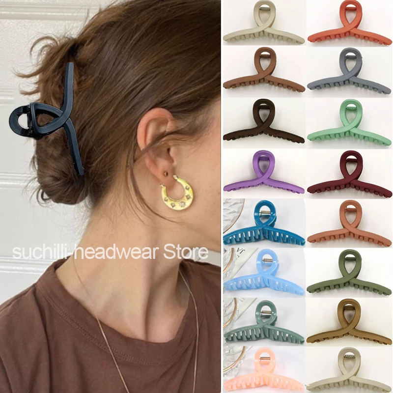 Fashion Cross Hair Clips Plastic Hair Claw Large Size Barrette Crab for Women Gilrs Claw Clip Korean Headwear Hair Accessories
Fashion Cross Hair Clips Plastic Hair Claw Large Size Barrette Crab for Women Gilrs Claw Clip Korean Headwear Hair Accessories