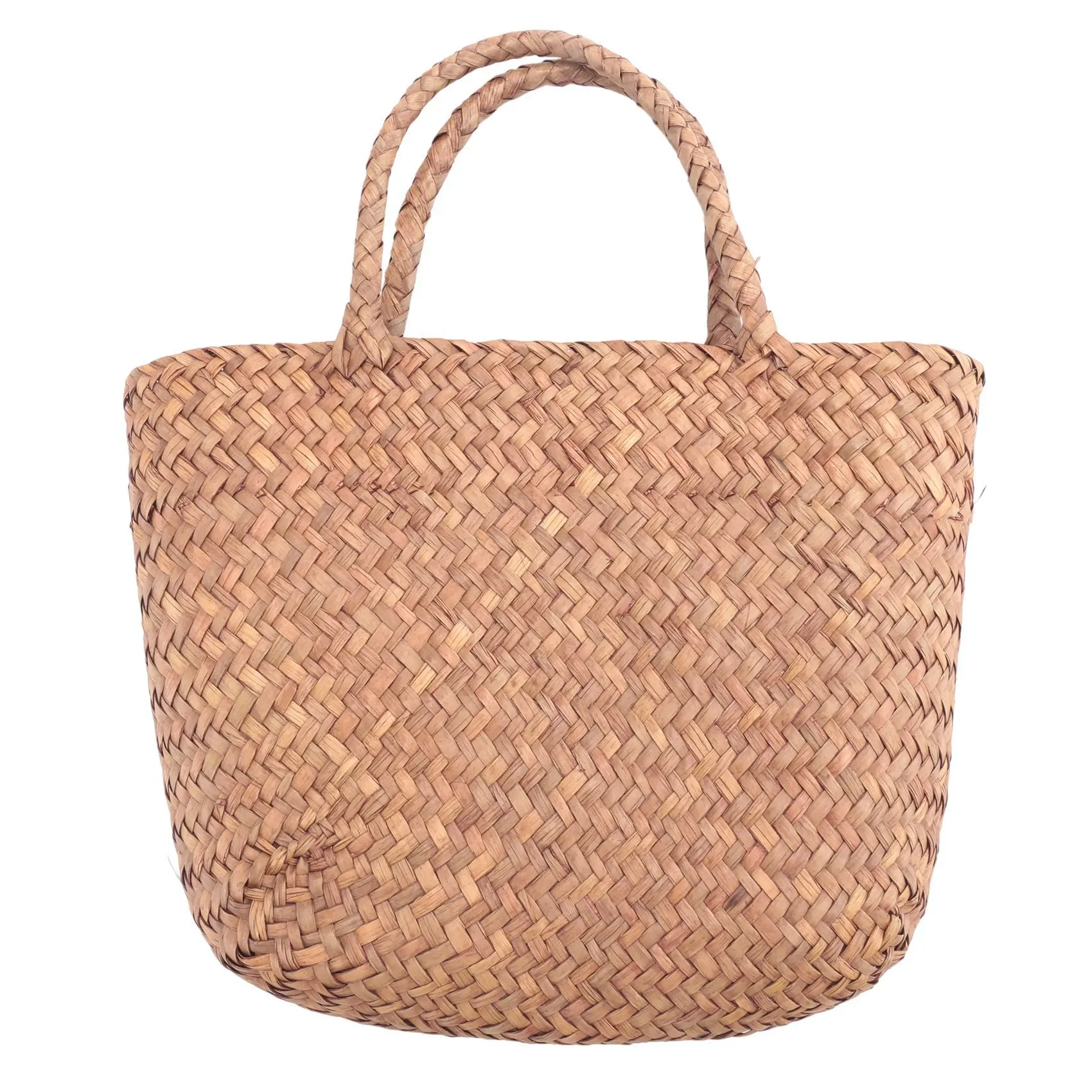 Mini Braided Wicker Tote - Natural Straw Garden Handbag 8 S02ef7f8ab54f4438952fac07053180d2M