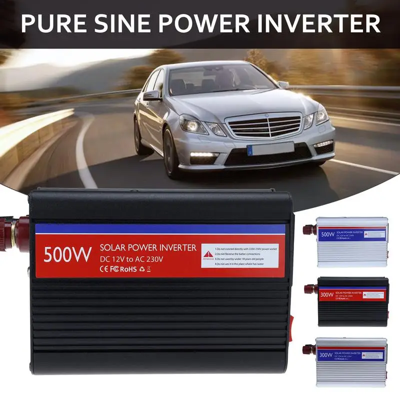 300W/500W DC 12V To AC 230V Portable Car Power Inverter Charger Converter Adapter Universal Socket 2.1A USB Auto Accessories
300W/500W DC 12V To AC 230V Portable Car Power Inverter Charger Converter Adapter Universal Socket 2.1A USB Auto Accessories