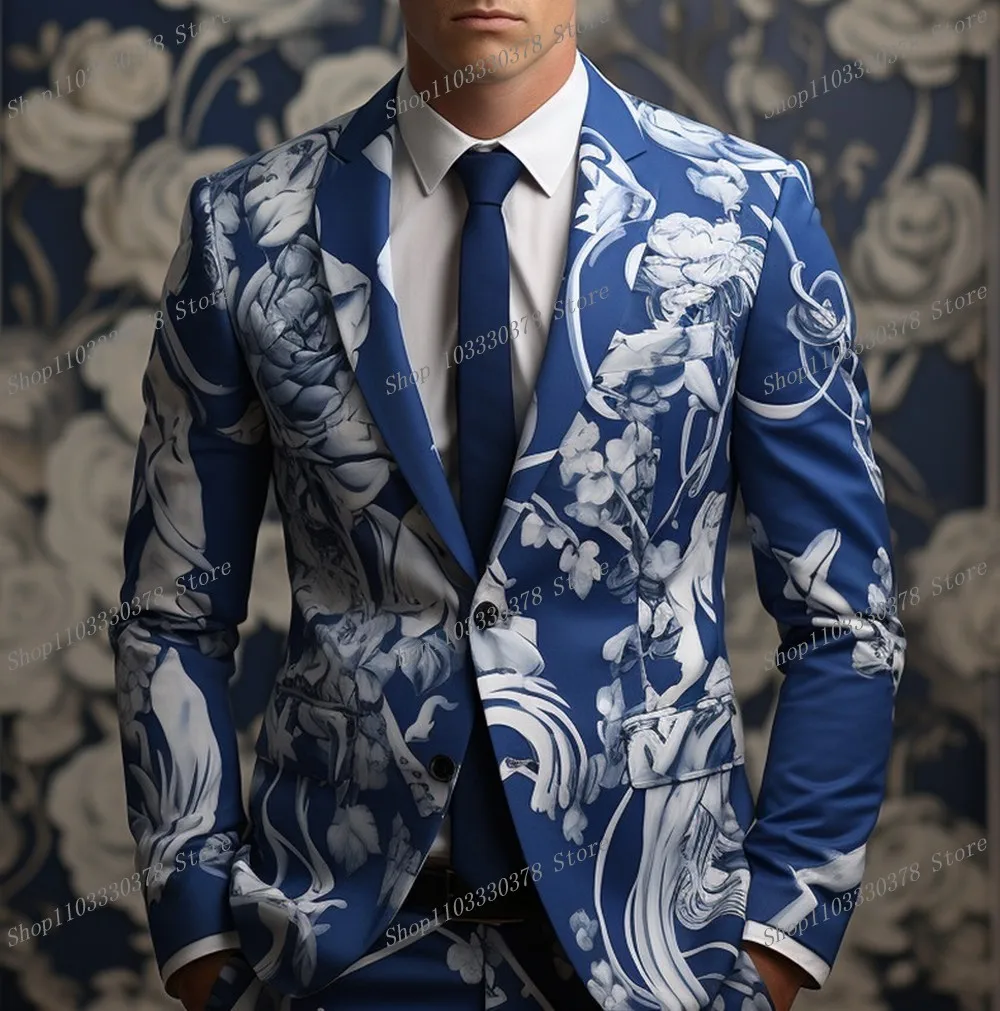 New Printed Men Suit Prom Party Nightclub Performance Special Occasions Casual Male Tuxedos 2 Piece Set Blazer Pants 05
New Printed Men Suit Prom Party Nightclub Performance Special Occasions Casual Male Tuxedos 2 Piece Set Blazer Pants 05