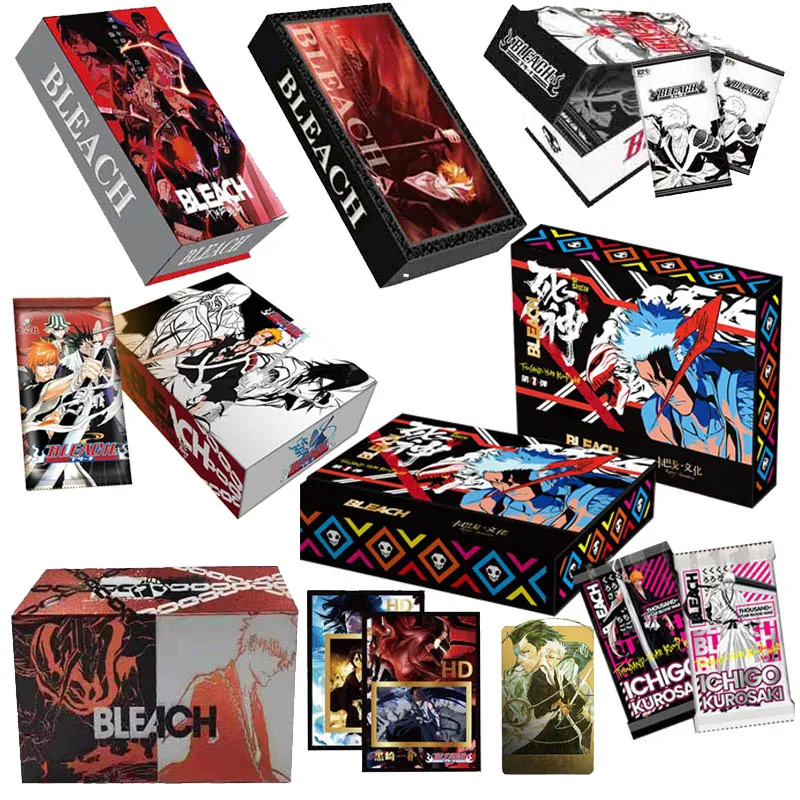 

Bleach Cards Full Set Original Collection Cards Anime Characters Japanese Anime TCG Cartas Games Card Box Children Birthday Gift