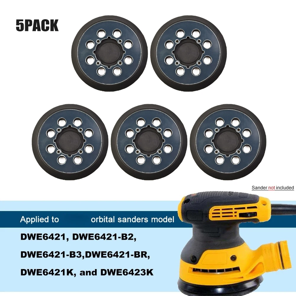 5PCS Sander Backing Pads 5 Inch 8 Dust Collection Holes Plastic PU Sanding Pad Backing Pads For DWE6423/6423K DWE6421 Sander
5PCS Sander Backing Pads 5 Inch 8 Dust Collection Holes Plastic PU Sanding Pad Backing Pads For DWE6423/6423K DWE6421 Sander