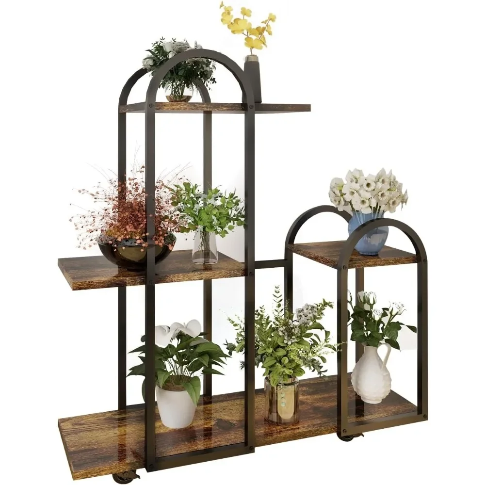 3 Tiers 9 Potted Ladder Plant Shelf With Detachable Wheels Shelf for Flowers Plant Stand Indoor Clearance Flower Pot Stand
3 Tiers 9 Potted Ladder Plant Shelf With Detachable Wheels Shelf for Flowers Plant Stand Indoor Clearance Flower Pot Stand