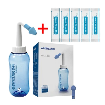 300ML Nasal Irrigator Bottle Washing Cleaner Nose Protector Avoid Allergic Rhinitis Adults Children Neti Pot with Rinse Salt Mix