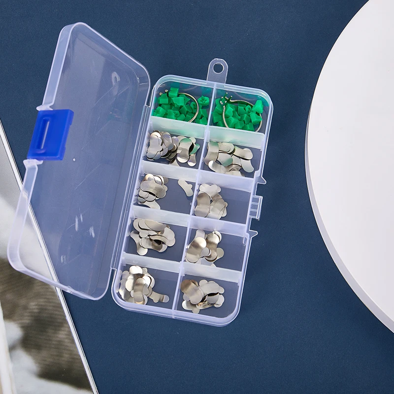 140Pcs/Box Dental Matrix Sectional Contoured Metal Matrices Bands Dental Matrix Rings Full Teeth Replacement Dentsit Oral Care
140Pcs/Box Dental Matrix Sectional Contoured Metal Matrices Bands Dental Matrix Rings Full Teeth Replacement Dentsit Oral Care