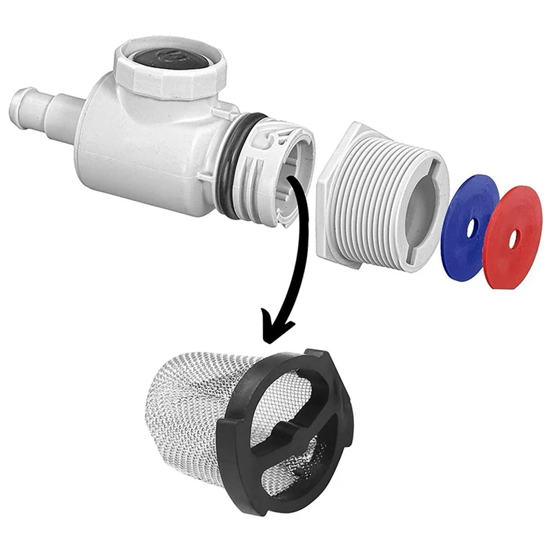 6Pcs Premium 6-504-00 Universal Wall Fitting And Quick Disconnect Filter Screen Exact Fit For Zodiac Pool Cleaners Accessories 
6Pcs Premium 6-504-00 Universal Wall Fitting And Quick Disconnect Filter Screen Exact Fit For Zodiac Pool Cleaners Accessories