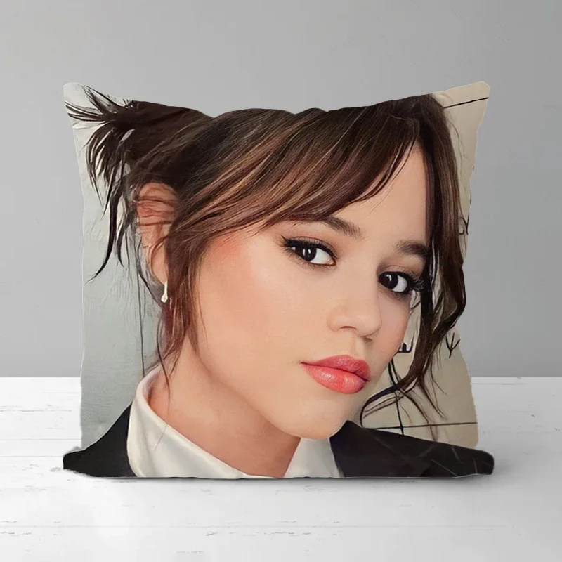 

Jenna Ortega Pillow Covers Decorative Sofa Cushions Short Plush Cushion Cover Pillowcase Pillowcases for Pillows 45x45 45*45 Bed