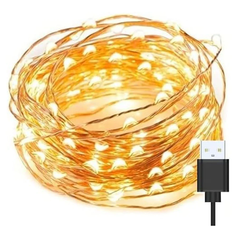 Create an Enchanting Atmosphere with 10m 100LED Micro Copper Wire String Fairy Lights USB Plug Emitting Warm White Light
Create an Enchanting Atmosphere with 10m 100LED Micro Copper Wire String Fairy Lights USB Plug Emitting Warm White Light