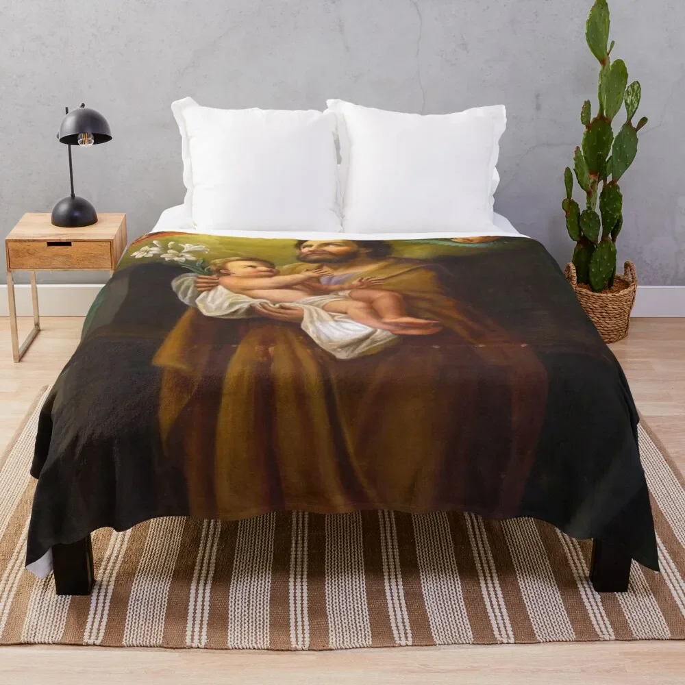 Saint Joseph with Jesus Christ as a baby, France Throw Blanket Flannel Fabric Hairys Quilt Comforter Blankets
Saint Joseph with Jesus Christ as a baby, France Throw Blanket Flannel Fabric Hairys Quilt Comforter Blankets