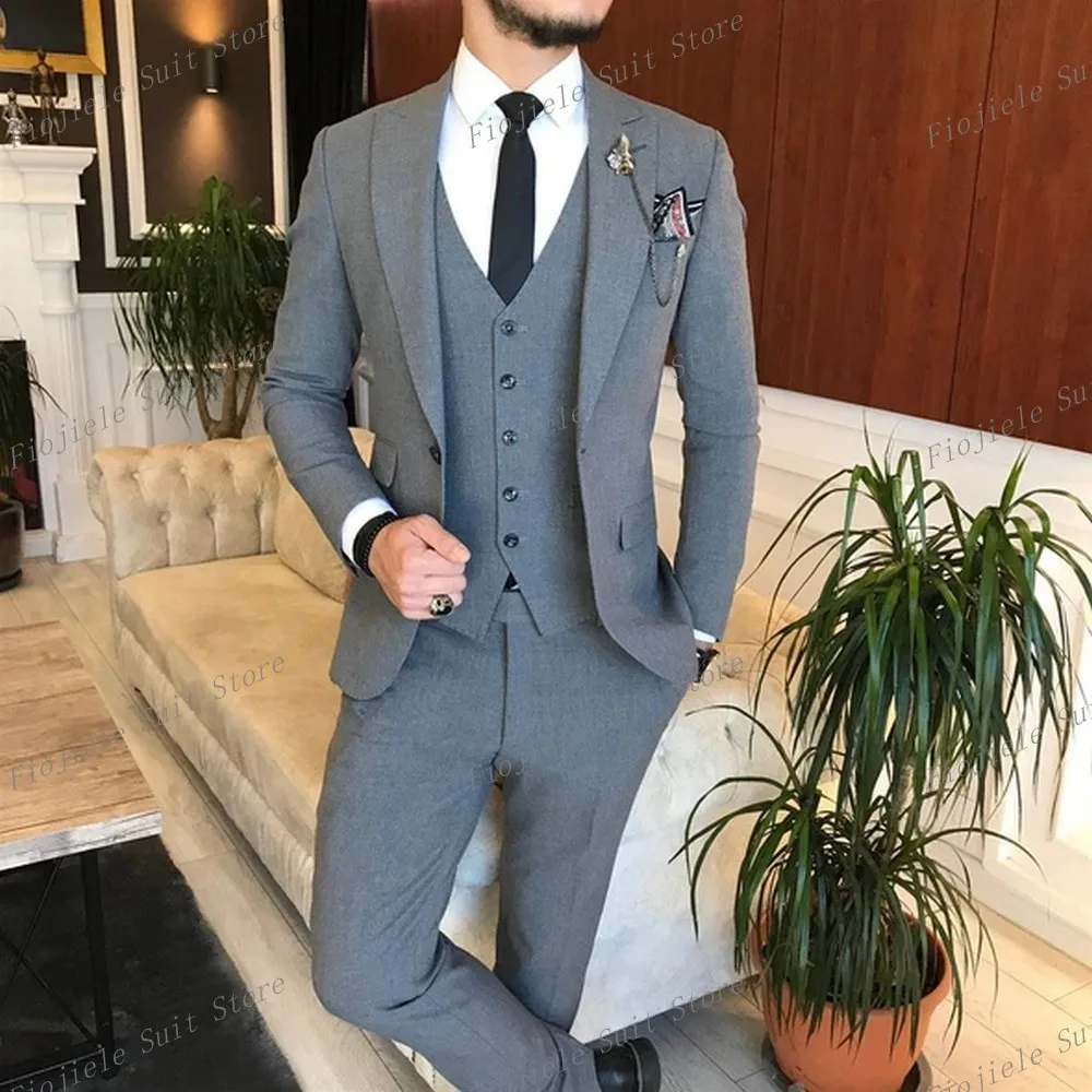 Gray 3 Piece Set Men Tuxedo Groom Groomsman Business Suit Wedding Party Dress Special Occasions Tuxedo Jacket Pants Vest
Gray 3 Piece Set Men Tuxedo Groom Groomsman Business Suit Wedding Party Dress Special Occasions Tuxedo Jacket Pants Vest