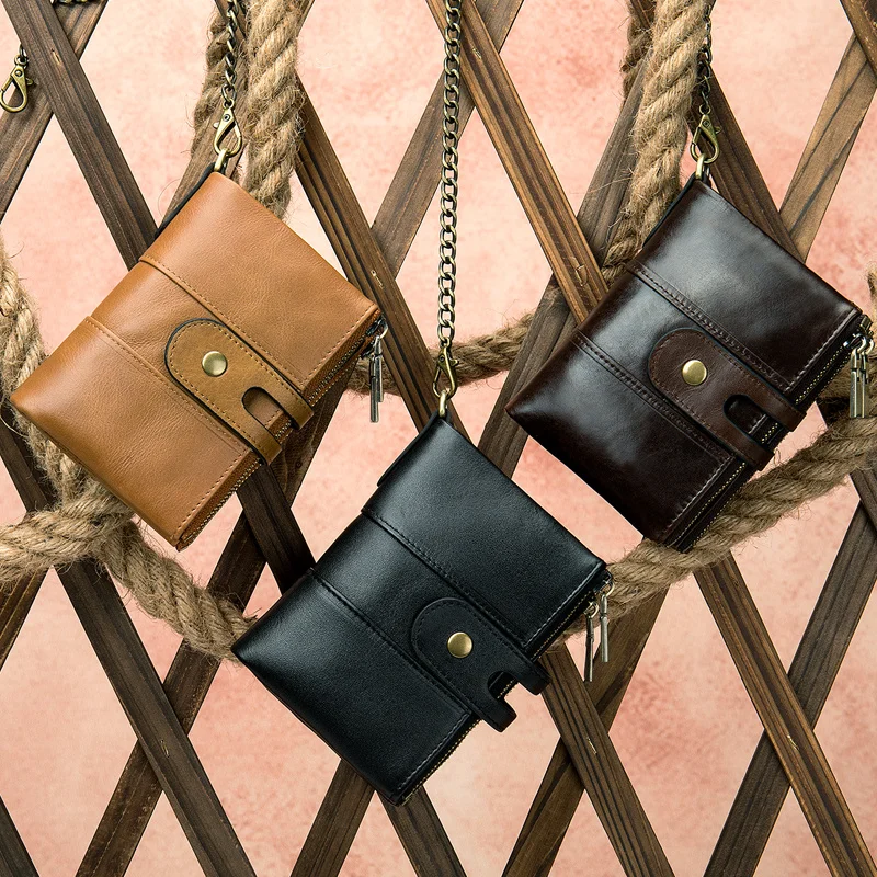 Men Purse 100% Genuine Leather Male Rfid s Hasp Double Zipper Design Coin ID Card Holder Short Wallet
Men Purse 100% Genuine Leather Male Rfid s Hasp Double Zipper Design Coin ID Card Holder Short Wallet