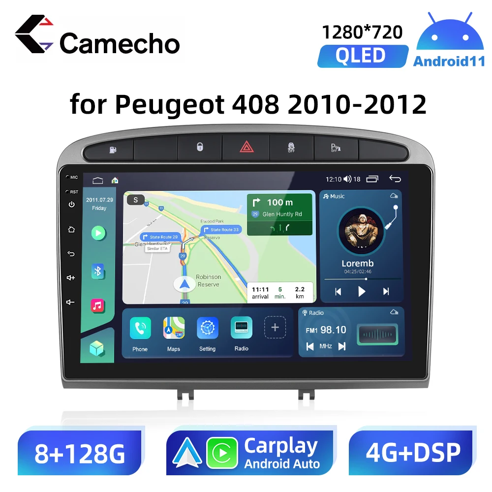 Camecho Android 11 автомобильный радиоприемник Автомобильный мультимедийный для Peugeot 408 308 308SW 2010 - 2012 радио Bluetooth GPS видео без DVD
Camecho Android 11 автомобильный радиоприемник Автомобильный мультимедийный для Peugeot 408 308 308SW 2010 - 2012 радио Bluetooth GPS видео без DVD