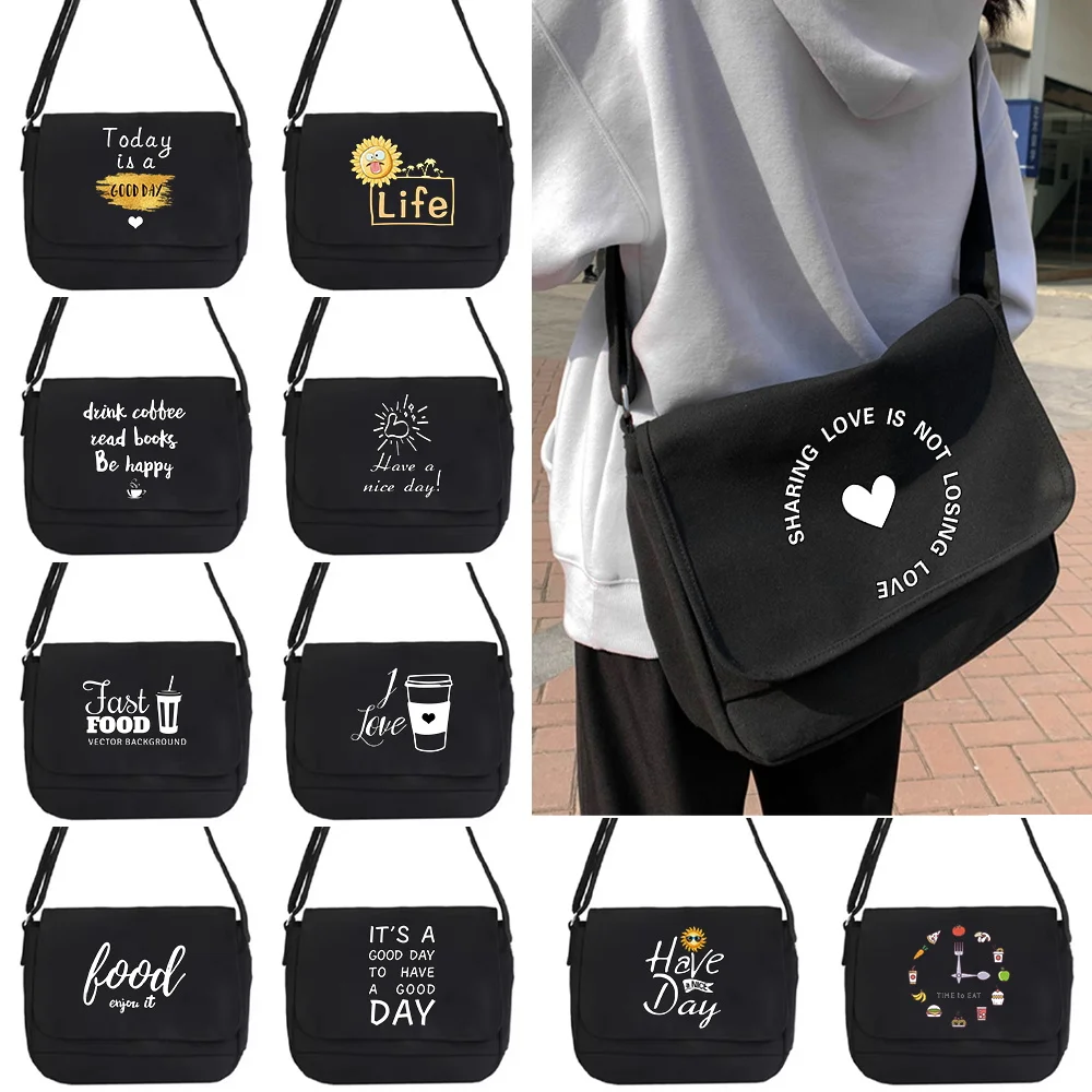 Food Pattern Designer Fashion Women's Shoulder Bags High Quality Canvas Ladies Crossbody Bag Casual Young Student School Bookbag
Food Pattern Designer Fashion Women's Shoulder Bags High Quality Canvas Ladies Crossbody Bag Casual Young Student School Bookbag