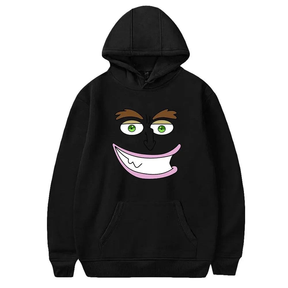 

Men and women with large mouth hood, long sleeve pullover, Harajuku streetwear, adult American design, unisex clothing, plus