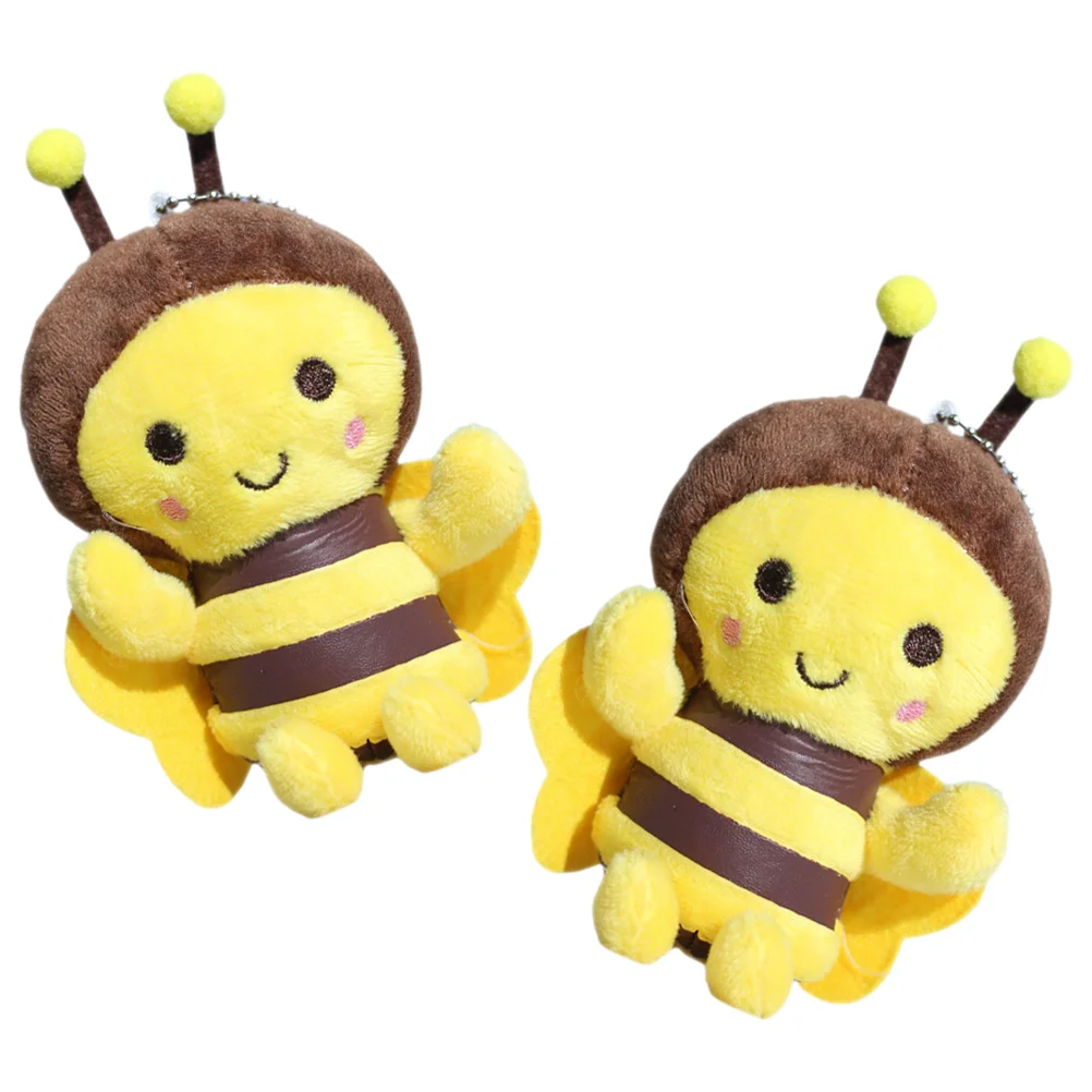2 Pcs Hairy Bee Keychain Birthday Decoration for Girl Lovely Pendant Pp Cotton Plush Ornament 
2 Pcs Hairy Bee Keychain Birthday Decoration for Girl Lovely Pendant Pp Cotton Plush Ornament