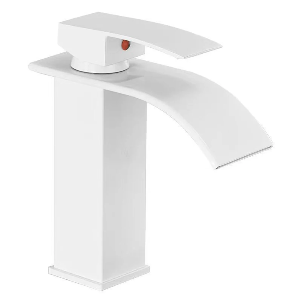 Bathroom Basin Faucet Waterfall Deck Mounted Cold And Hot Water Mixer Tap Single Lever Handle For Kitchen Sink Stopcock White
Bathroom Basin Faucet Waterfall Deck Mounted Cold And Hot Water Mixer Tap Single Lever Handle For Kitchen Sink Stopcock White