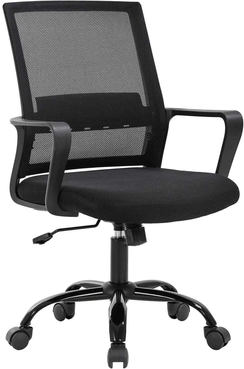 

Adjustable Ergonomic Desk Chair Swivel Rolling Computer Chair Executive Lumbar Support Task Mesh Chair for Women Men (Black)